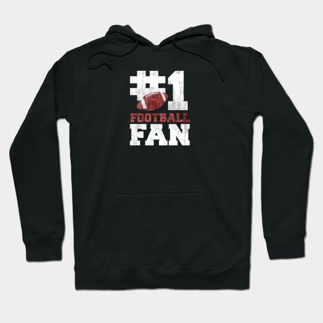 #1 Football Fan Hoodie by artsytee